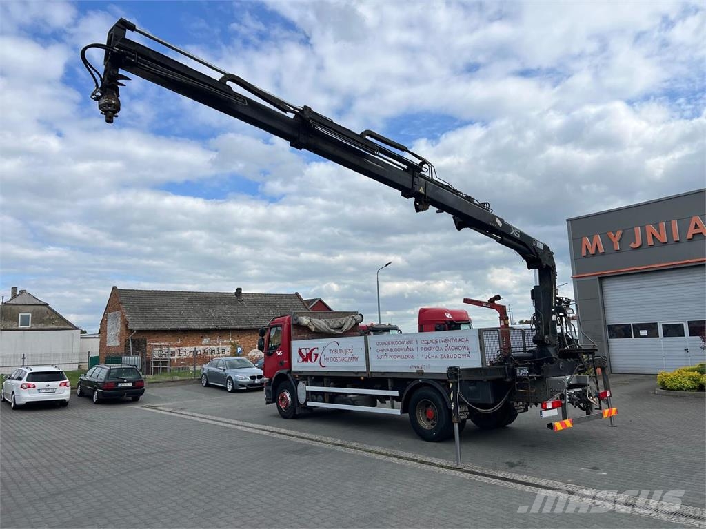 Volvo FE 320 FLATBED CRANE KRAN HDS HIAB 122B-2 DUO Camiones de cama baja
