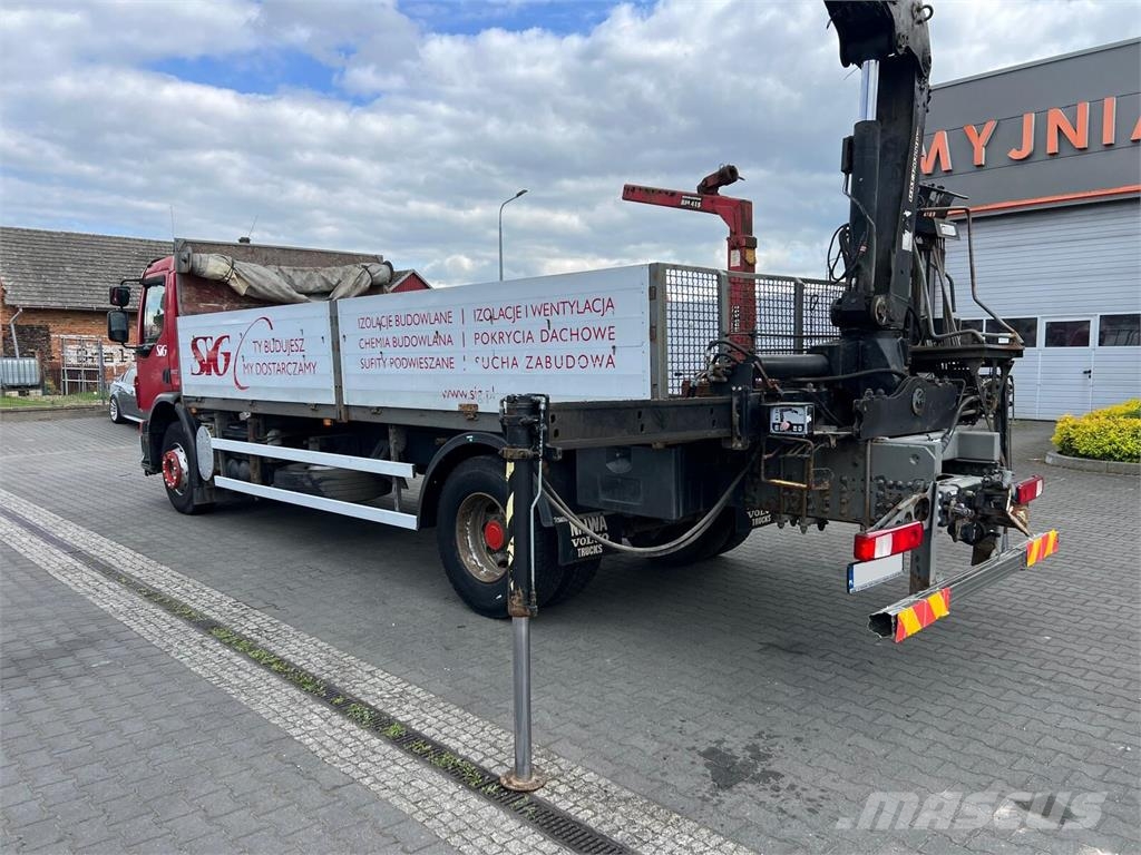 Volvo FE 320 FLATBED CRANE KRAN HDS HIAB 122B-2 DUO Camiones de cama baja