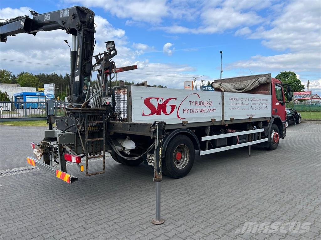 Volvo FE 320 FLATBED CRANE KRAN HDS HIAB 122B-2 DUO Camiones de cama baja