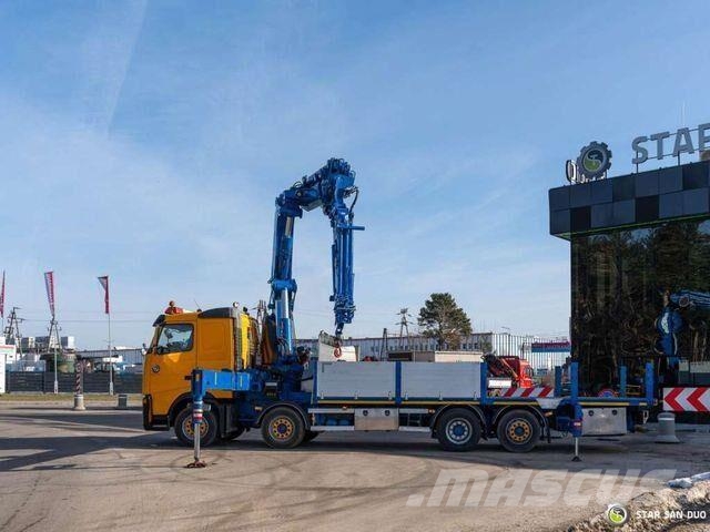 Volvo FH 400 8x2 HIAB 600E-7 Crane Kran Camiones de cama baja