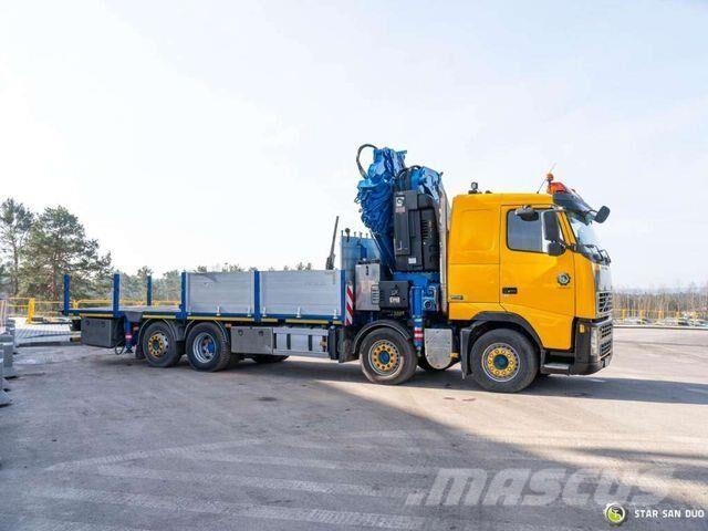 Volvo FH 400 8x2 HIAB 600E-7 Crane Kran Camiones de cama baja