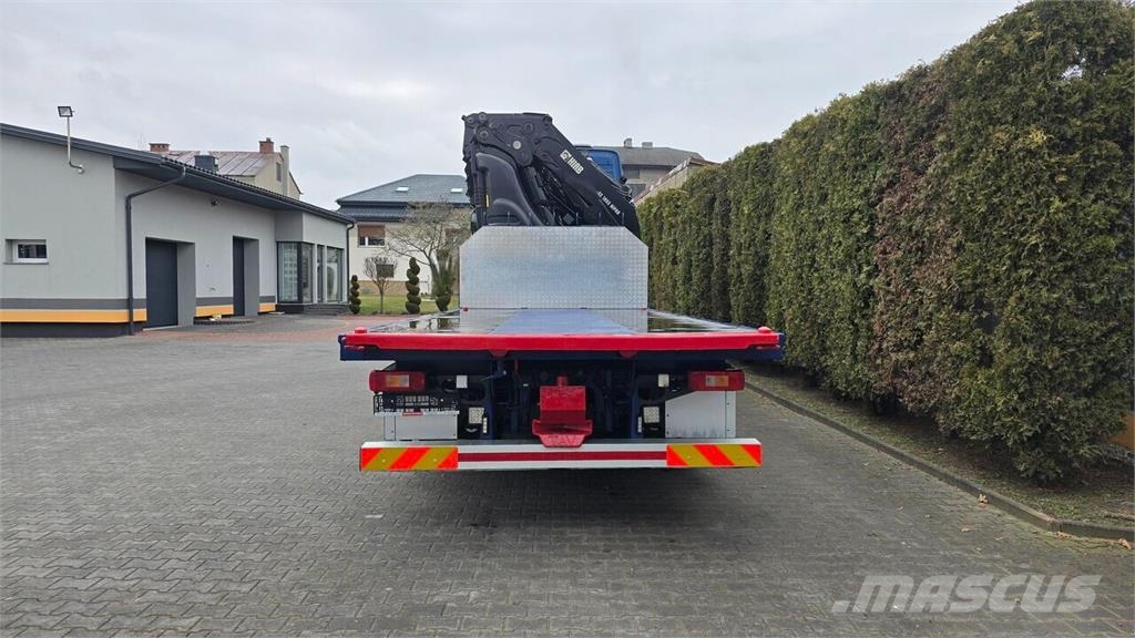 Volvo FH 460 8x2 open flatbed truck + Crane + JIB 150-6+ Araç tasiyicilar