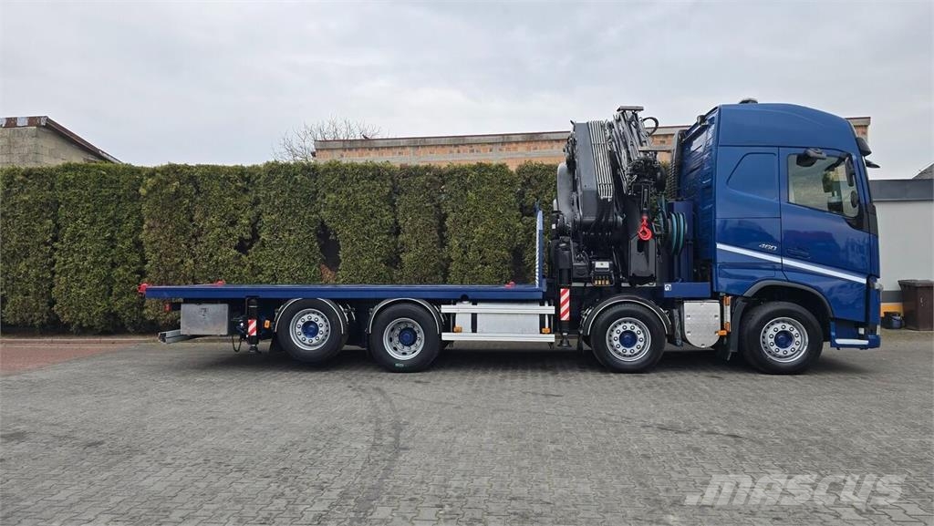 Volvo FH 460 8x2 / Flatbed Truck / HIAB 1055 E8 + JIB X1 Camiones plataforma