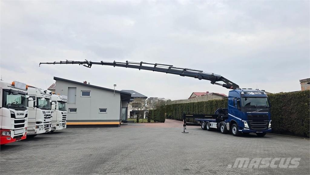 Volvo FH 460 8x2 / Flatbed Truck / HIAB 1055 E8 + JIB X1 Camiones plataforma