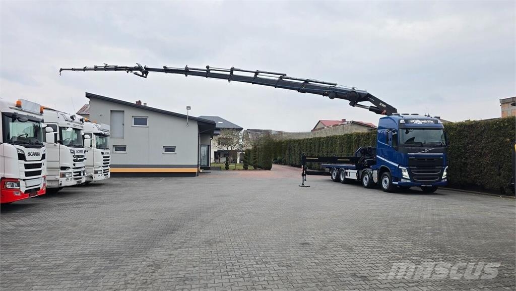 Volvo FH 460 8x2 / Flatbed Truck / HIAB 1055 E8 + JIB X1 Camiones plataforma