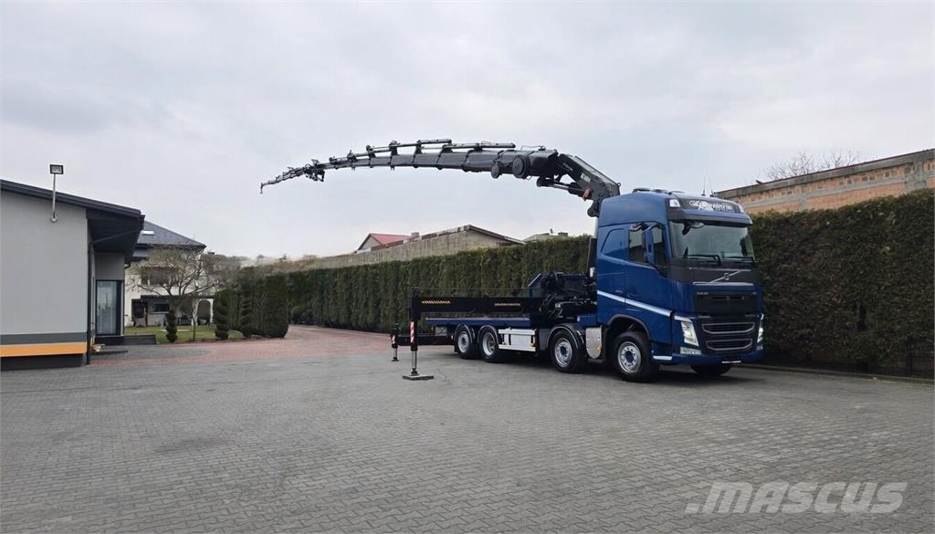 Volvo FH 460 8x2 / Flatbed Truck / HIAB 1055 E8 + JIB X1 Camiones plataforma