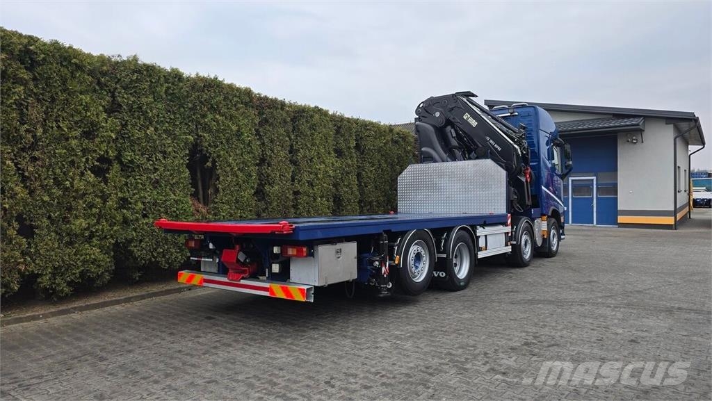 Volvo FH 460 8x2 / Flatbed Truck / HIAB 1055 E8 + JIB X1 Camiones plataforma