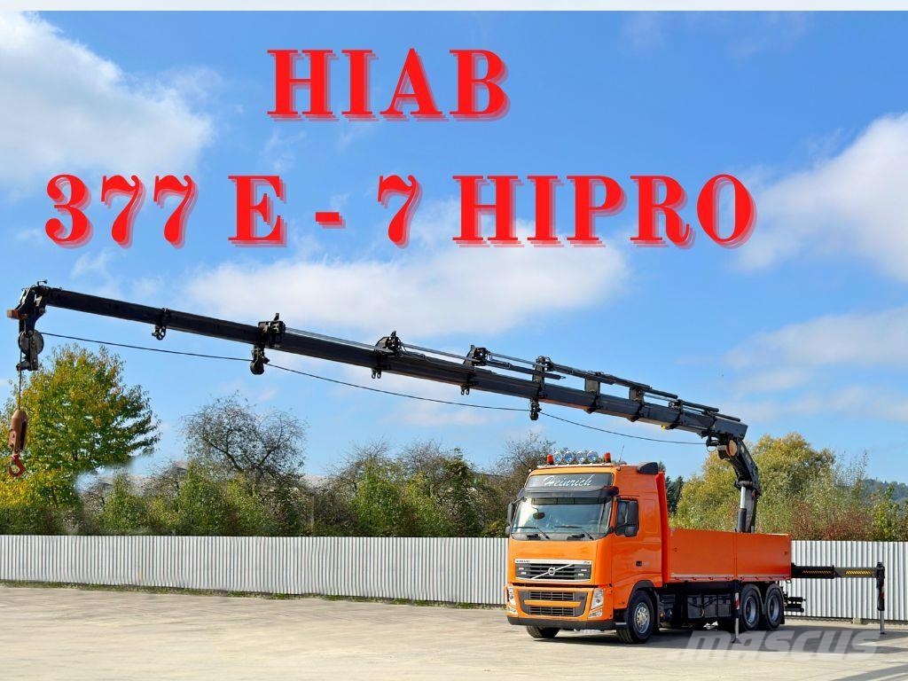 Volvo FH 460 * HIAB 377 E - 7 HIPRO + FUNK * 6x4 Camiones de cama baja