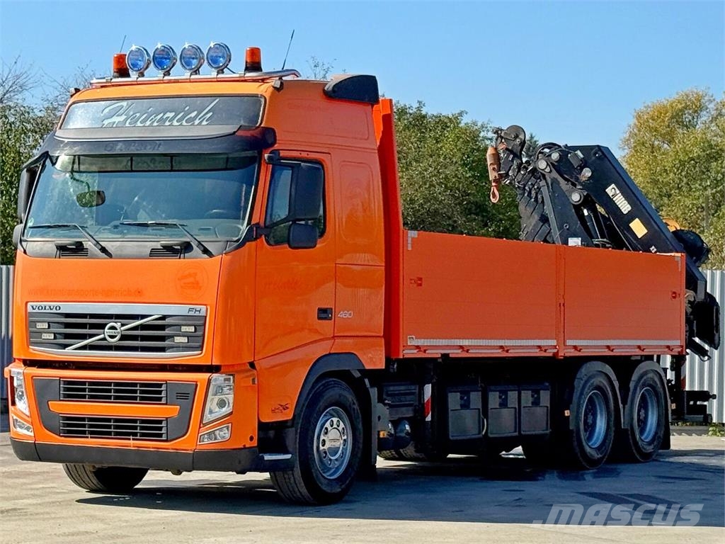 Volvo FH 460 * HIAB 377 E - 7 HIPRO + FUNK * 6x4 Camiones de cama baja