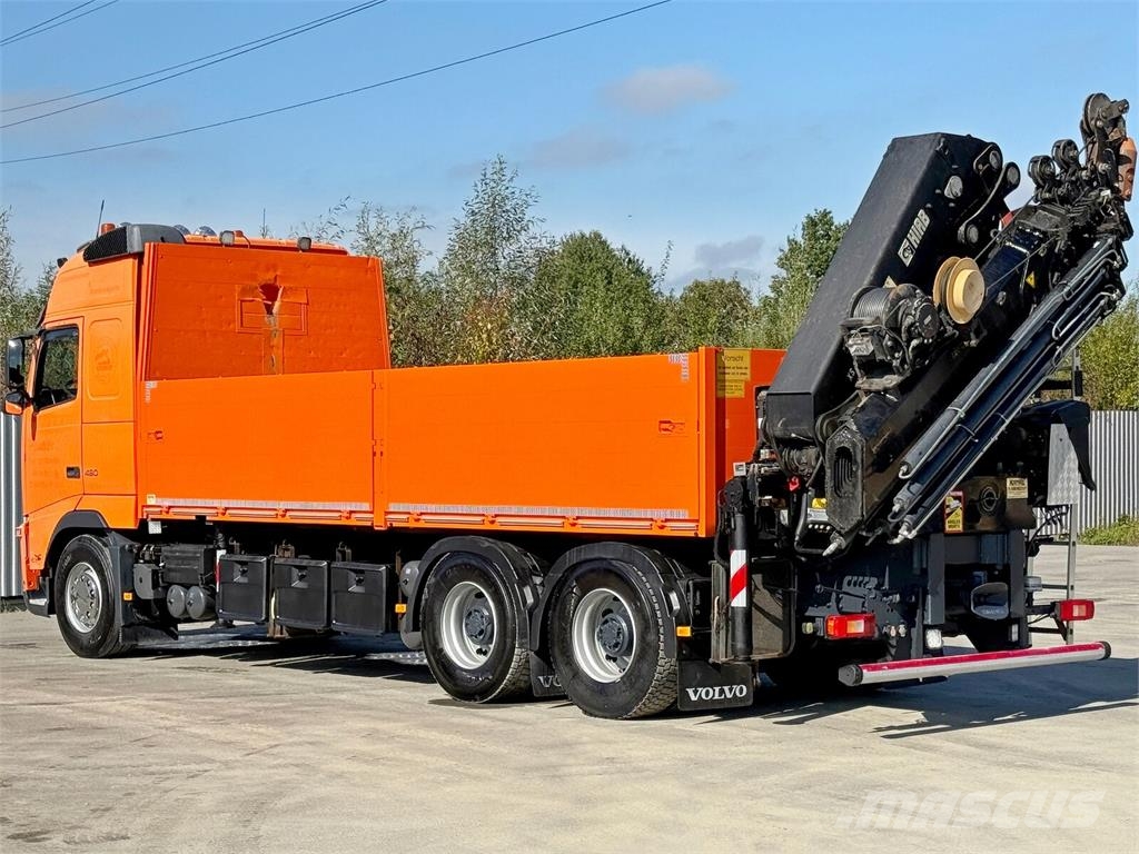 Volvo FH 460 * HIAB 377 E - 7 HIPRO + FUNK * 6x4 Camiones de cama baja