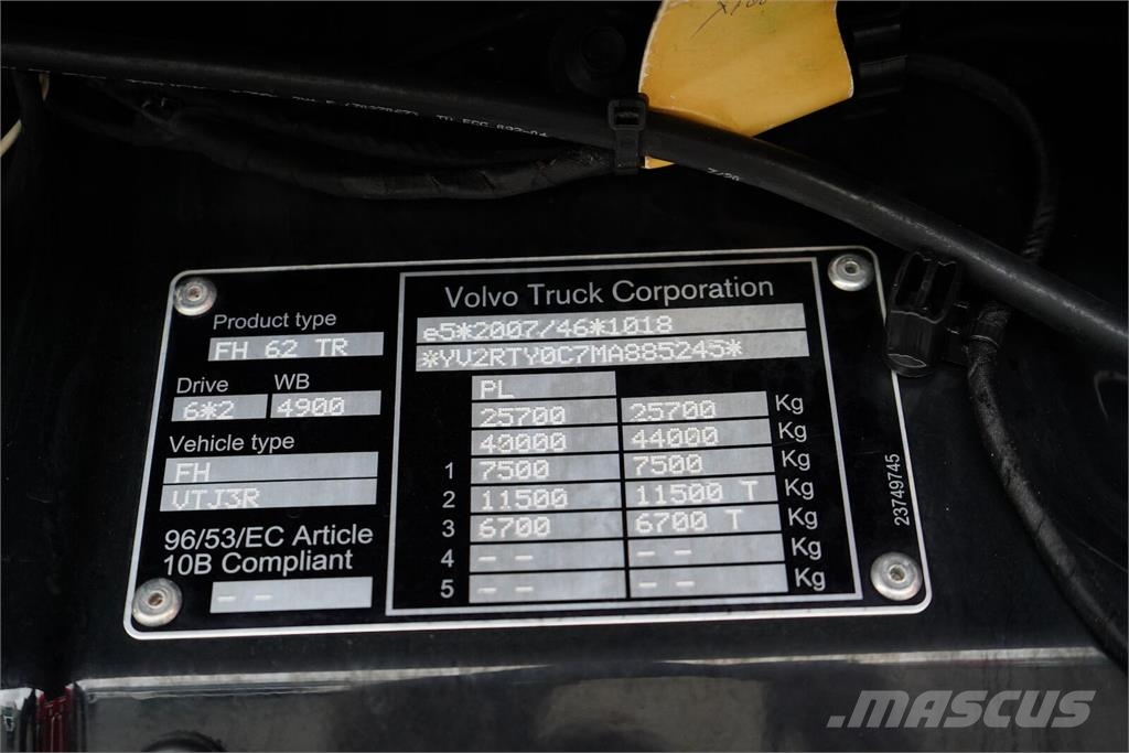 Volvo FH / 460 / I – SAVE / FIRANKA / ACC / E 6 / 19 PAL Camiones de caja de lona