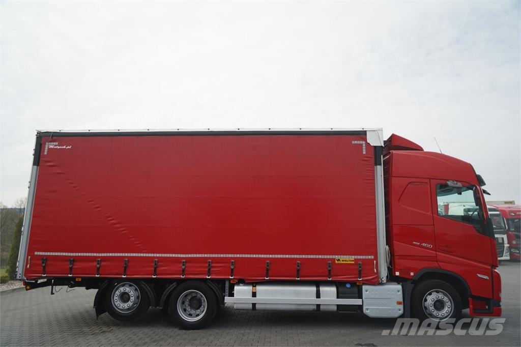 Volvo FH 460 / SOLÓWKA / I-SAVE / I-PARK COOL / OŚ PODN Curtain sider trucks