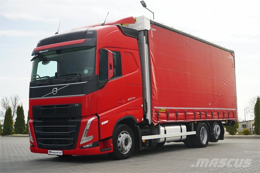Volvo FH 460 / SOLÓWKA / I-SAVE / I-PARK COOL / OŚ PODN Curtain sider trucks