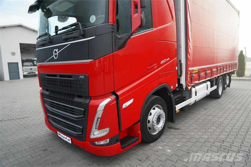 Volvo FH 460 / SOLÓWKA / I-SAVE / I-PARK COOL / OŚ PODN Curtain sider trucks