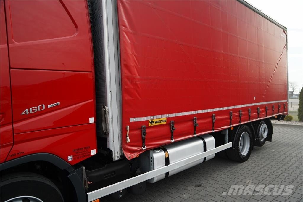 Volvo FH 460 / SOLÓWKA / I-SAVE / I-PARK COOL / OŚ PODN Curtain sider trucks