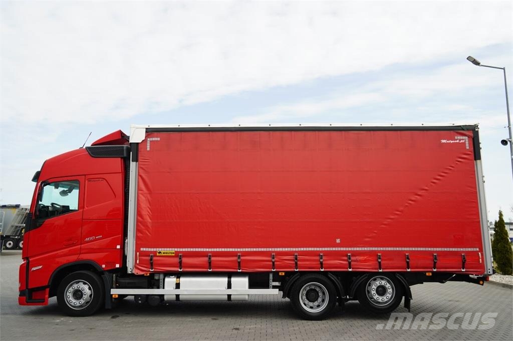 Volvo FH 460 / SOLÓWKA / I-SAVE / I-PARK COOL / OŚ PODN Curtain sider trucks
