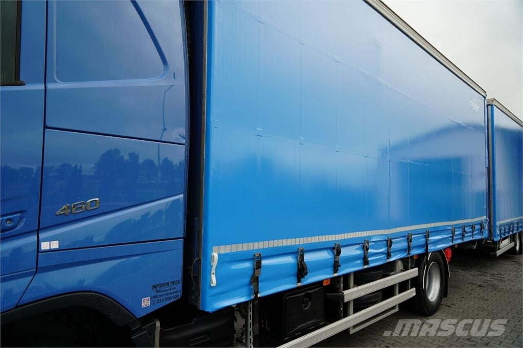 Volvo FH 460 / ZESTAW TANDEM / 120 M3 / PRZEJAZDOWY / FI Elhúzható ponyvás