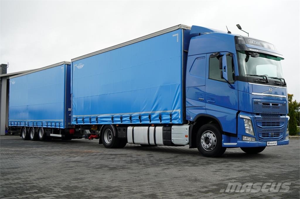 Volvo FH 460 / ZESTAW TANDEM / 120 M3 / PRZEJAZDOWY / FI Elhúzható ponyvás