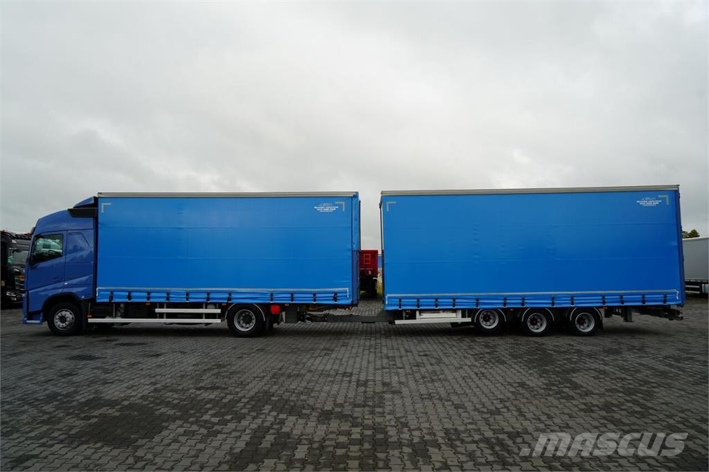 Volvo FH 460 / ZESTAW TANDEM / 120 M3 / PRZEJAZDOWY / FI Elhúzható ponyvás
