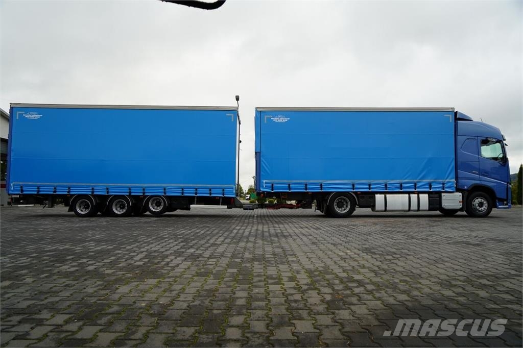 Volvo FH 460 / ZESTAW TANDEM / 120 M3 / PRZEJAZDOWY / FI Elhúzható ponyvás