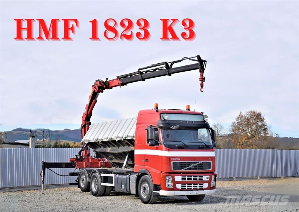 Volvo FH 480 Kipper 6,20m + HMF 1823 K3 + FUNK Sklápěče
