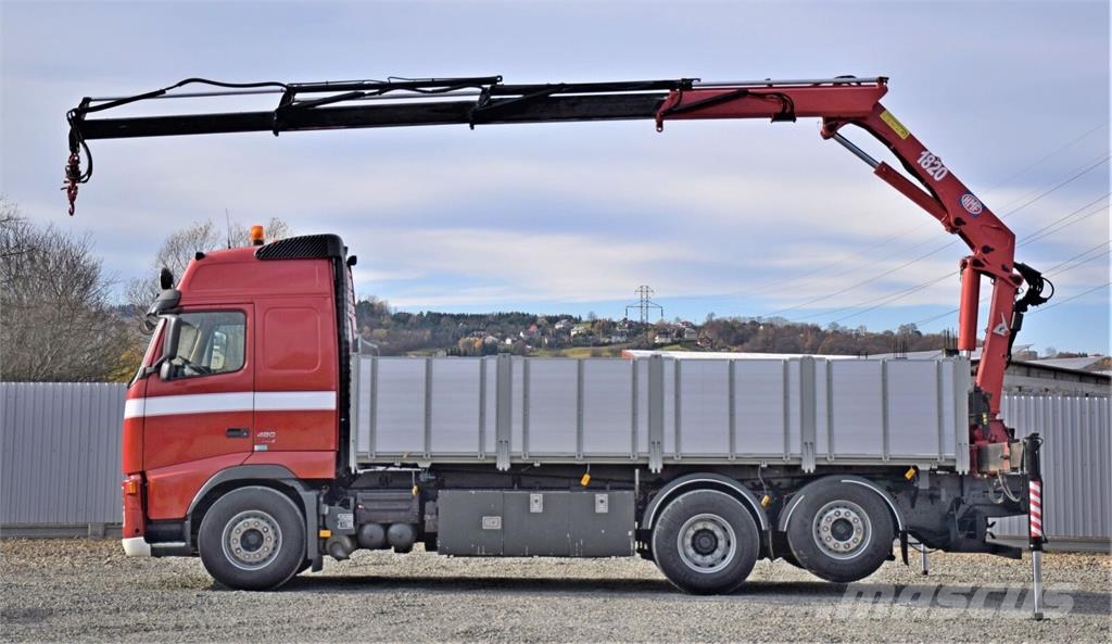 Volvo FH 480 Kipper 6,20m + HMF 1823 K3 + FUNK Sklápěče