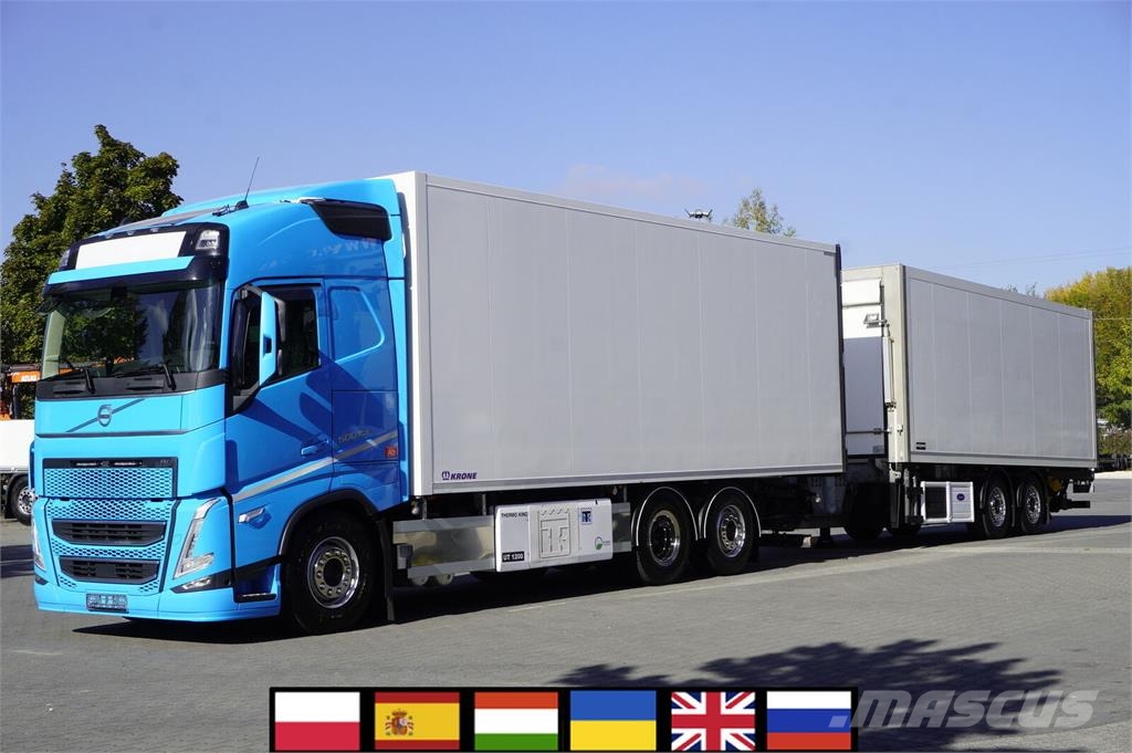 Volvo FH 500 6×2 / 19 EPAL KRONE refrigerator / Thermoki Temperature controlled trucks