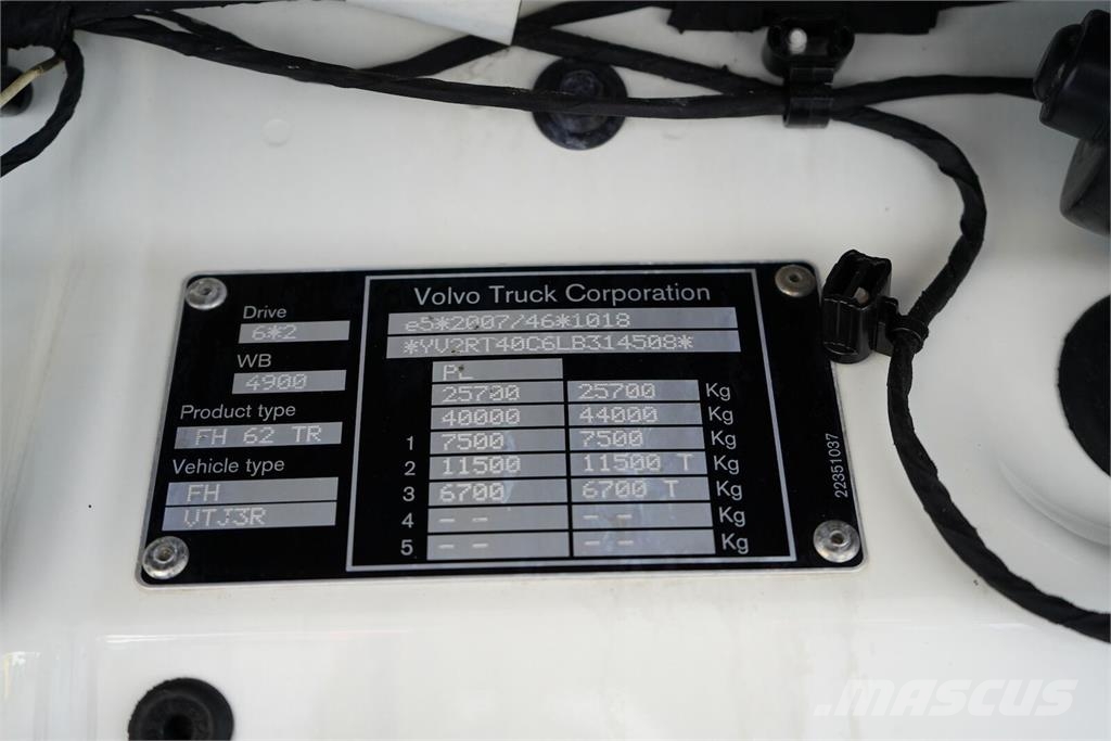 Volvo FH / 500 / ACC / EURO 6 / BDF / MEGA / 7,82 M / I Alváz és felfüggesztés