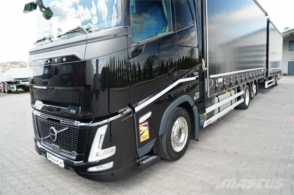 Volvo FH 500 / ZESTAW TANDEM / 120 M3 / PRZEJAZDOWY / I- Camiones de caja de lona
