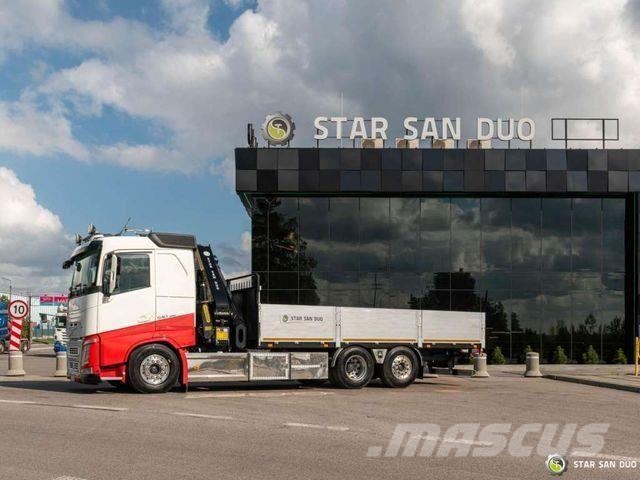 Volvo FH 540 6x2 Palfinger PK 27002 SH Crane Kran Platós / Ponyvás teherautók