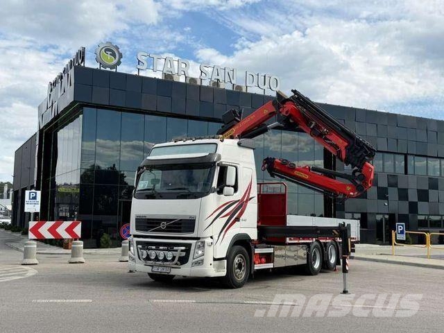 Volvo FH 540 6x2 PALFINGER PK 27002 SH Fly Jib Winch Camiones de cama baja