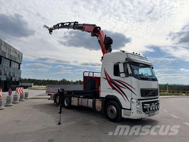 Volvo FH 540 6x2 PALFINGER PK 27002 SH Fly Jib Winch Camiones de cama baja