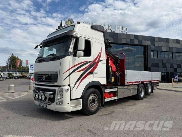 Volvo FH 540 6x2 PALFINGER PK 27002 SH Fly Jib Winch Camiones de cama baja