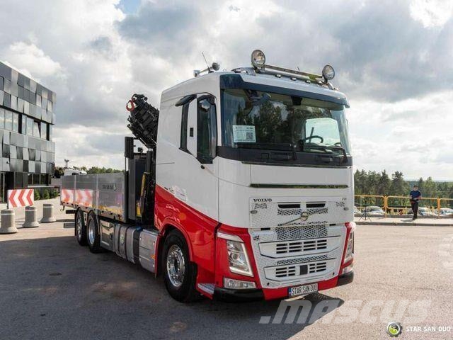 Volvo FH 540 6x2 Palfinger PK 27002 SH Crane Kran Platós / Ponyvás teherautók