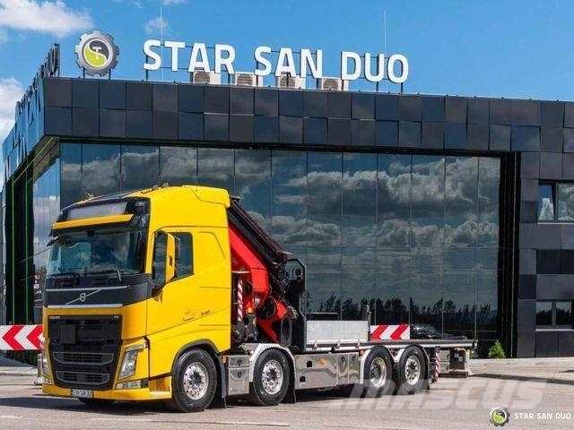 Volvo FH 540 8x2 PALFINGER PK 65002 SH Fly Jib Crane Camiones portacoches