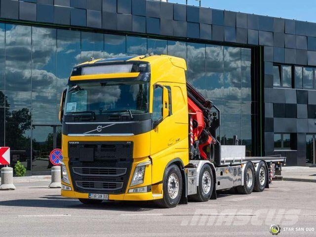 Volvo FH 540 8x2 PALFINGER PK 65002 SH Fly Jib Crane Camiones portacoches
