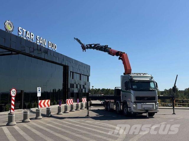 Volvo FH 540 8x2 PALFINGER PK 78002 SH Fly Jib Crane Camiones de cama baja
