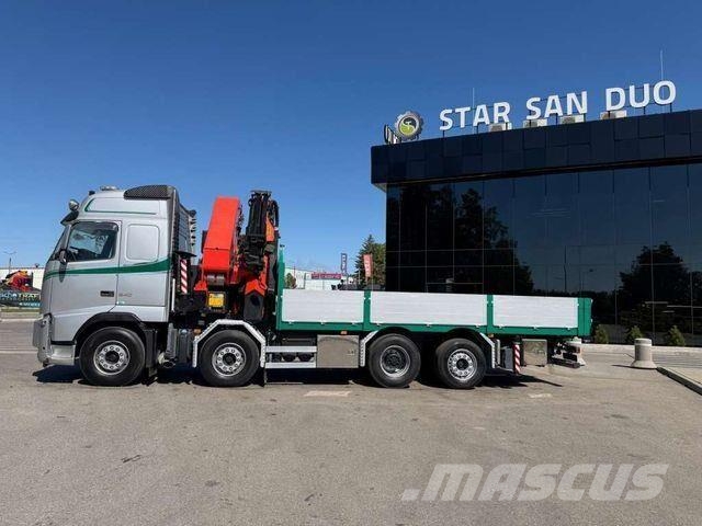 Volvo FH 540 8x2 PALFINGER PK 78002 SH Fly Jib Crane Camiones de cama baja