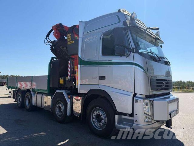 Volvo FH 540 8x2 PALFINGER PK 78002 SH Fly Jib Crane Camiones de cama baja