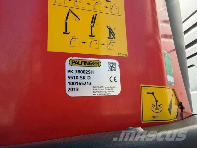 Volvo FH 540 8x2 PALFINGER PK 78002 SH Fly Jib Crane Camiones de cama baja