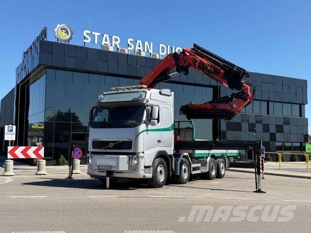 Volvo FH 540 8x2 PALFINGER PK 78002 SH Fly Jib Crane Camiones de cama baja