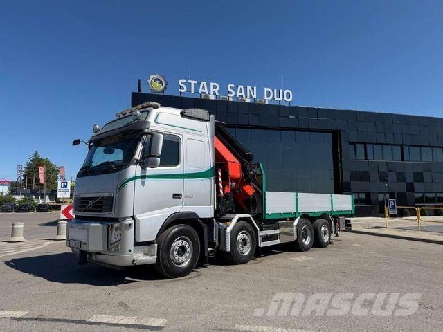 Volvo FH 540 8x2 PALFINGER PK 78002 SH Fly Jib Crane Camiones de cama baja