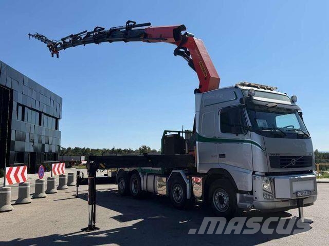 Volvo FH 540 8x2 PALFINGER PK 78002 SH Fly Jib Crane Camiones de cama baja