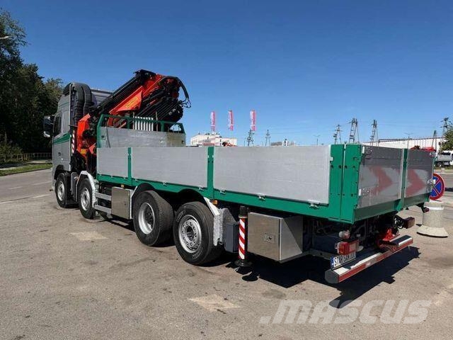 Volvo FH 540 8x2 PALFINGER PK 78002 SH Fly Jib Crane Camiones de cama baja
