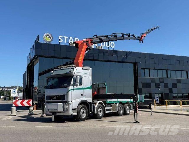 Volvo FH 540 8x2 PALFINGER PK 78002 SH Fly Jib Crane Camiones de cama baja