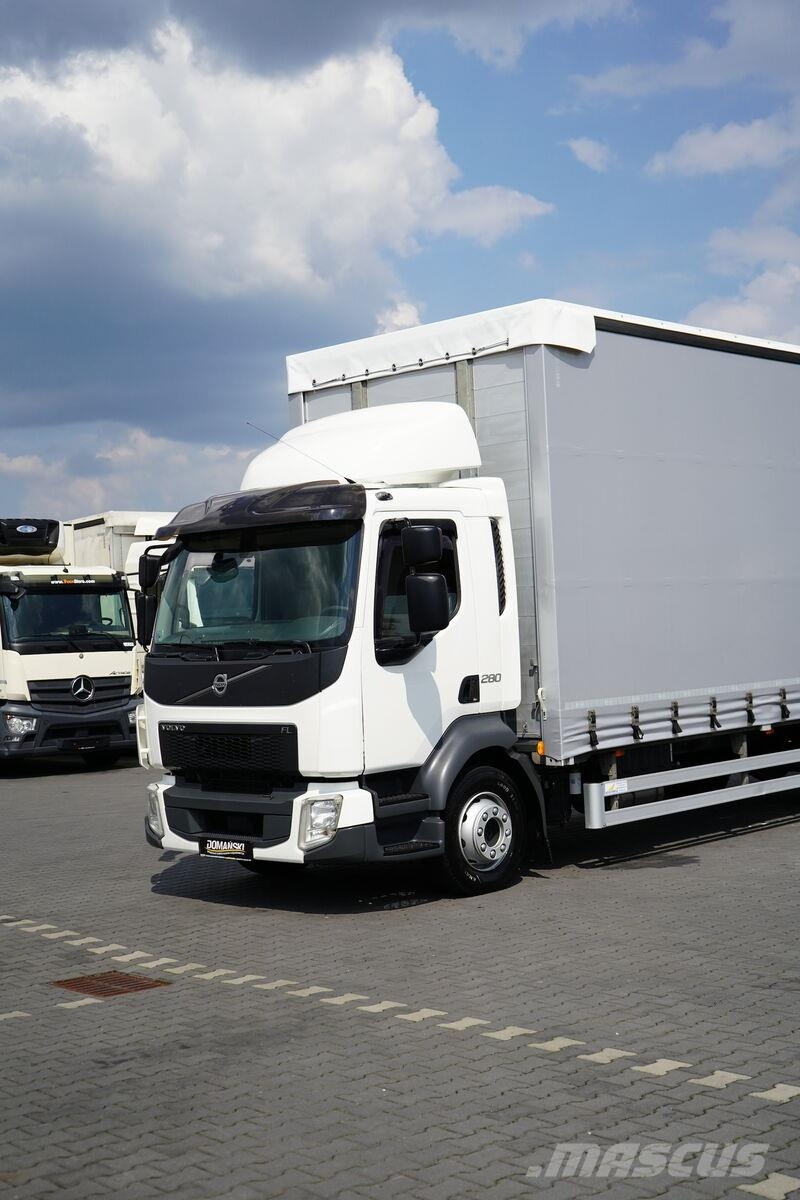 Volvo FL / 280 / ACC / E 6 / ZESTAW PRZEJAZDOWY 120 M3 / شاحنات بغطاء جانبي