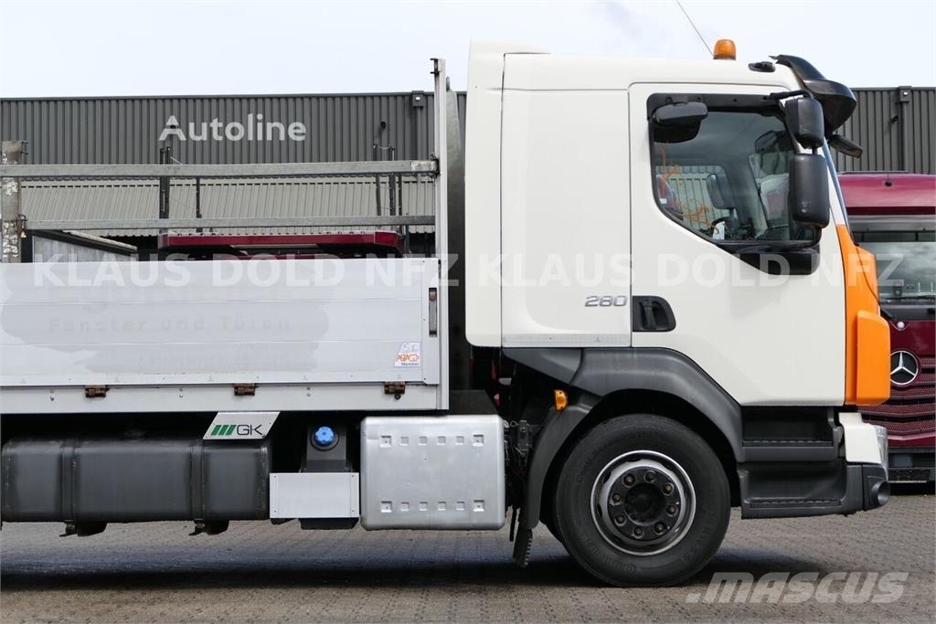 Volvo FL 280 Flatbed Truck / HIAB Crane / Side Boards /  شاحنات مسطحة/مفصلية الجوانب