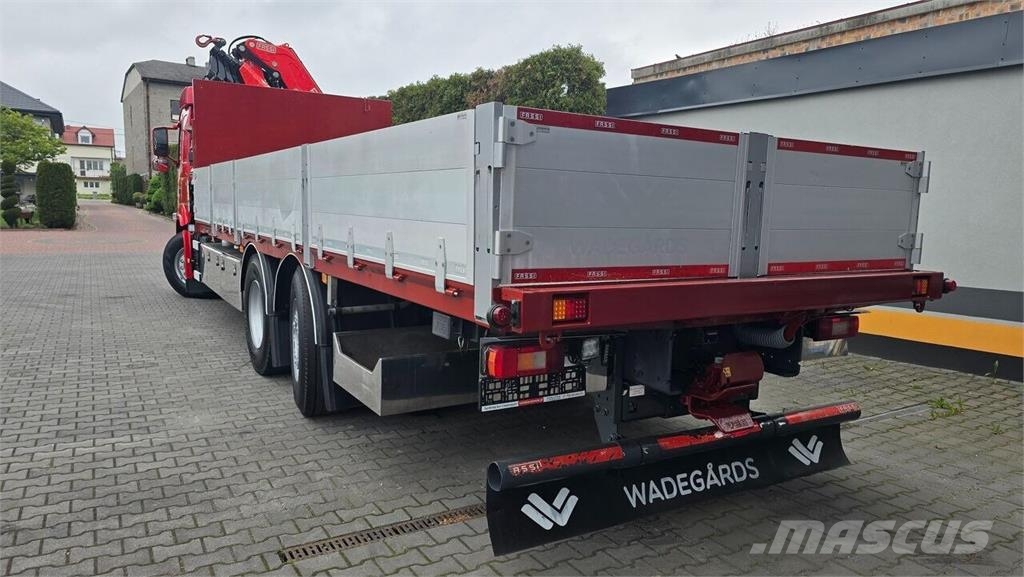 Volvo FM 380 6x2 Flatbed Truck / Fassi F185 Crane Lava-kuorma-autot