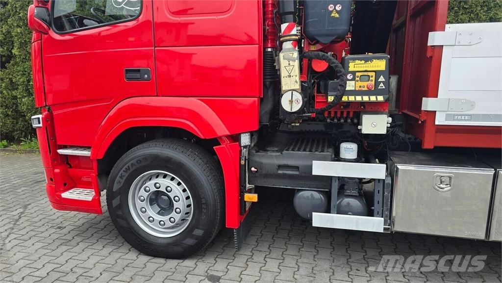 Volvo FM 380 6x2 Flatbed Truck / Fassi F185 Crane Lava-kuorma-autot