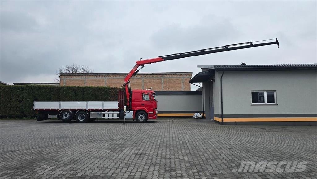 Volvo FM 380 6x2 Flatbed Truck / Fassi F185 Crane Lava-kuorma-autot